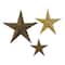 Brown Star Metal Farmhouse Outdoor Wall Décor Set, 3ct.